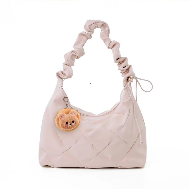 New Casual Versatile High-End Quilted Ruffled Shoulder Crossbody Bag