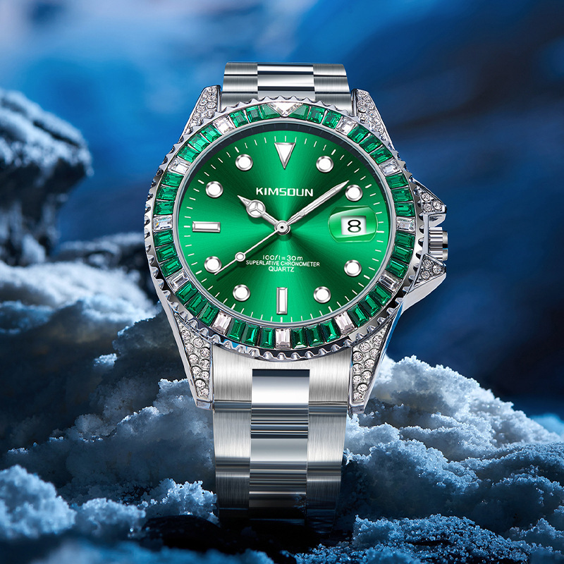 Watches Men Designer Retro Moissanite Wristwatch Diamond Formal Occasions Swimming Reloj Hombre Homme Montre De Luxe