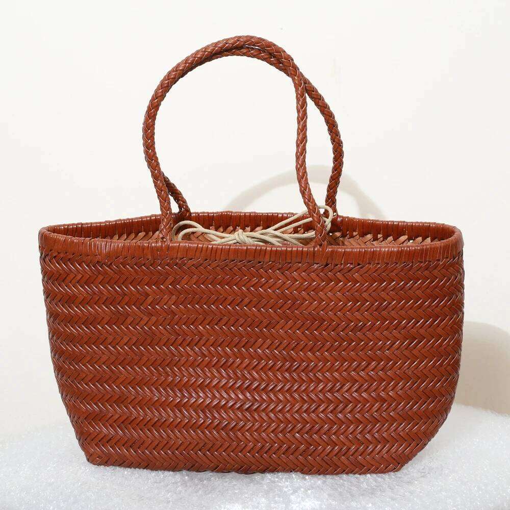 Chinese Embroidery Handbags Women S Genuine Leather Shoulder Weaving Casual Shopping Bag Vintage Big Tote Purse Cowhide Cross Hand Bags Lady Clutch Ba