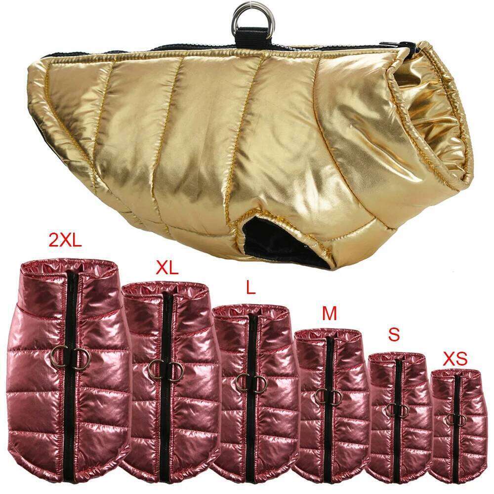 Pet Dog Clothes For Small Medium Dogs Winter Waterproof Puppy Jacket Coat With D-ring Windproof Cat Vest French Bulldog Costumes