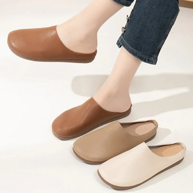 Gacimy Women Fashion Flat Slippers Summer Outdoor Non-slip Beach Shoes Lady Casual Flat Shoes Comfort Soft Sole House Slides 260323