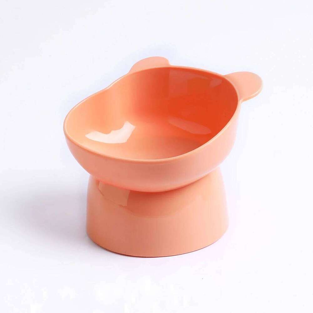 1pc dog neck protection, food tilted high footed cat bowl, cartoon anti spill pet bowl 26W0330