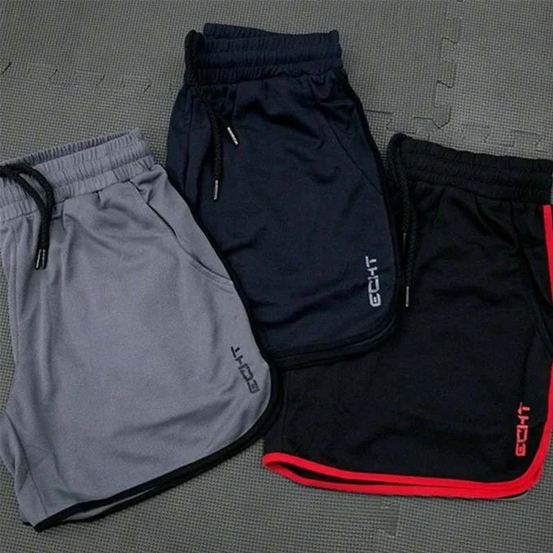 ECHT Summer Running Shorts Men Sports Jogging Fitness Shorts Quick Dry Mens Gym Men Shorts Sport gyms Short Pants men 260330