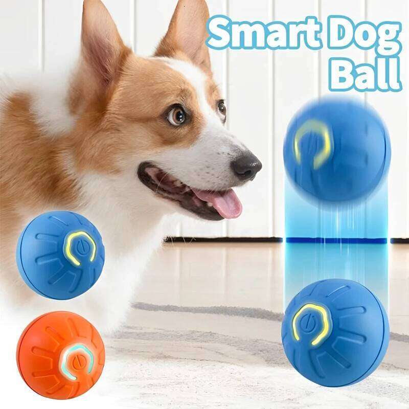 Smart Dog Electronic Interactive Pet Toy Ball USB Automatic Moving Bouncing for Puppy Birthday Gift Cat Product