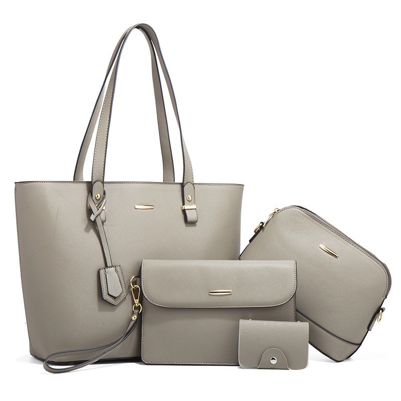 TB BHULAMTE Designer Luxury New Trendy Women's Bag, Vintage Socialite Shoulder Handbag, Large Capacity, Fashionable Crossbody Four-piece Set With