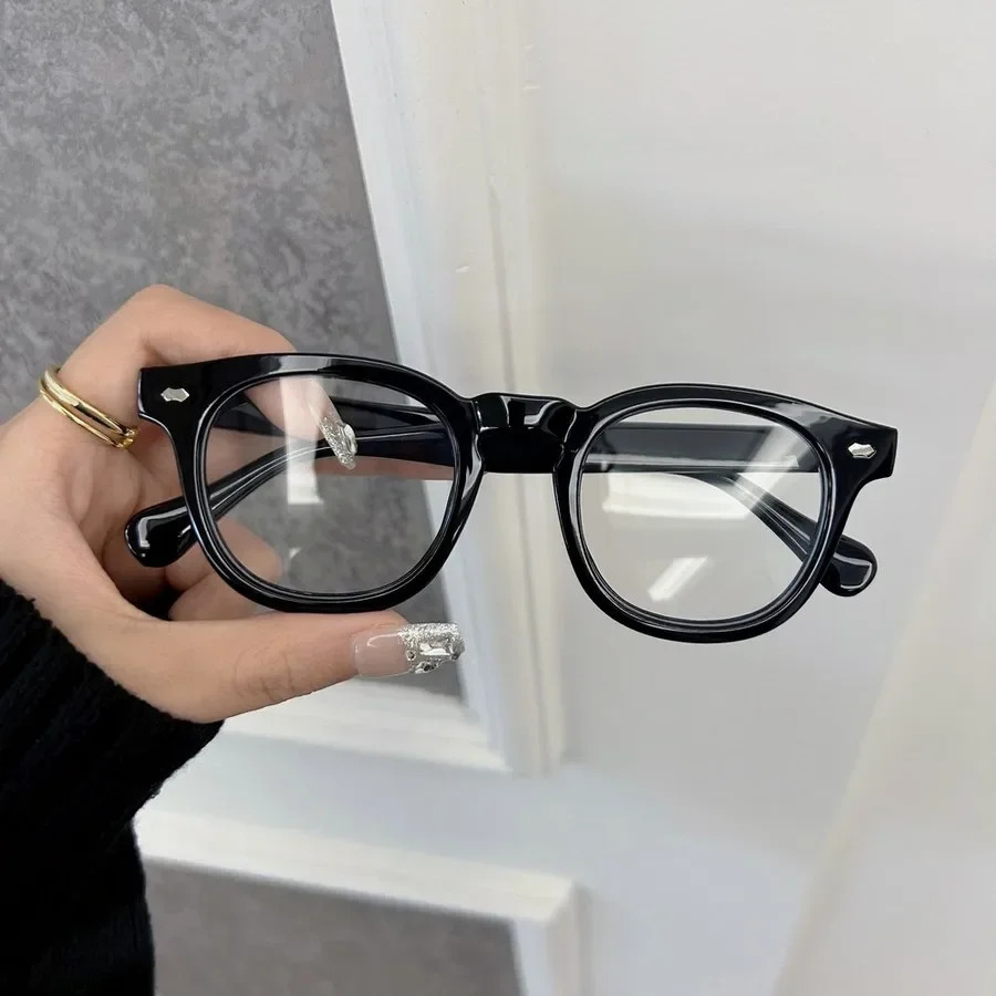 Elegant Transparent Lens Plain Eyeglasses Frame Male Female Casual Round Glasses Men Women 260317
