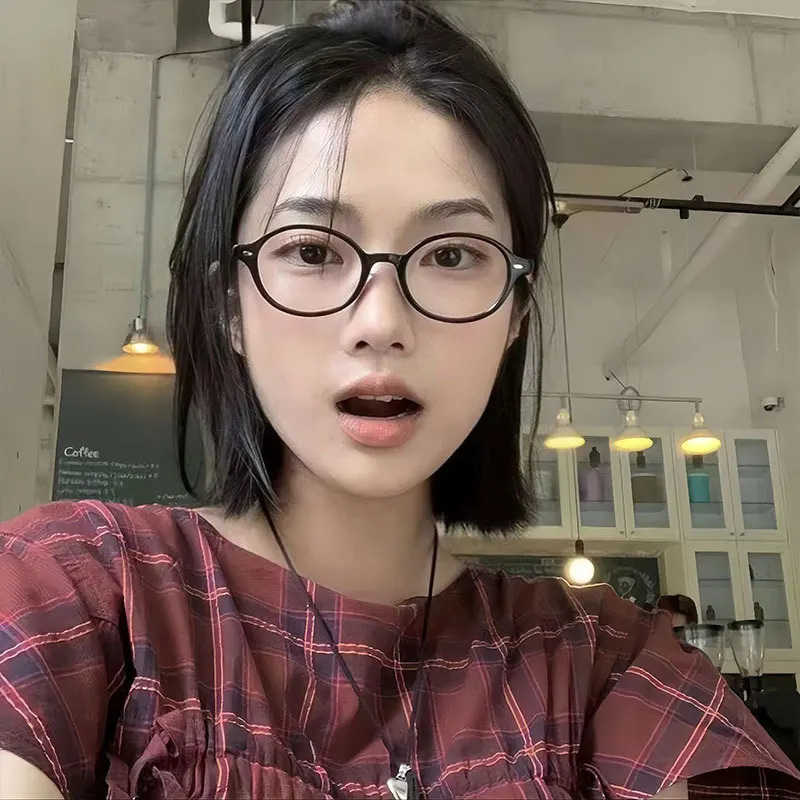 Computer Glasses Frame Women Men Retro Oval Eyewear Driving Business Female Male Fashionable Highend Personalized 260317