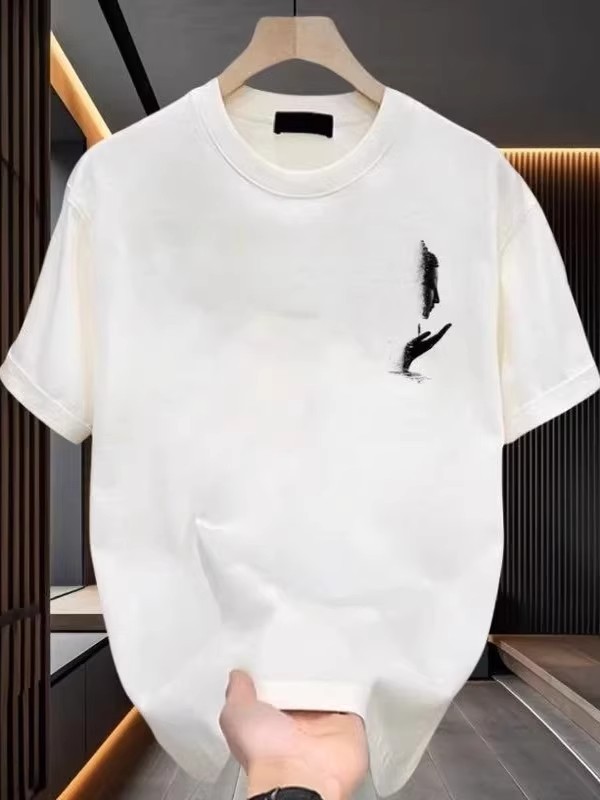 Summer New Arrivals Men's Japanese-Style T-Shirts | Heavyweight Cotton Buddha Graphic Oversized Trendy Casual Tees