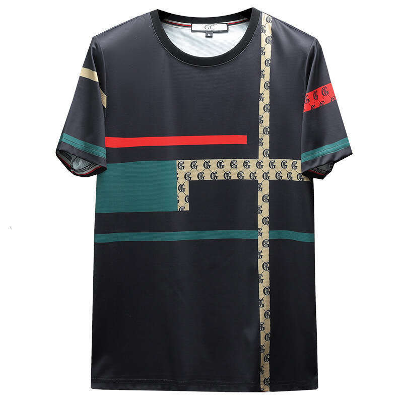European 2026 Men's Summer Round Neck Short Sleeve Fashionable Trendy Stylish T-Shirt