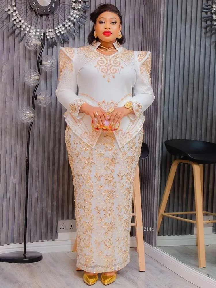 Party Evening Dresses Elegant Women Luxury Bodycon Maxi Dress Long Sleeve Robes Africa Clothes Birthday Wedding Prom Ladies Gown C260331