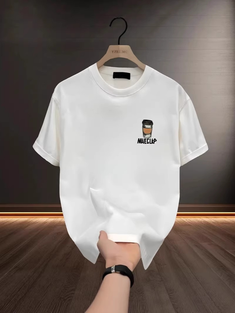 Summer New Arrivals Men's T-Shirts | American INS Heavyweight Cotton Trendy Edgy Oversized Crew Neck Tops