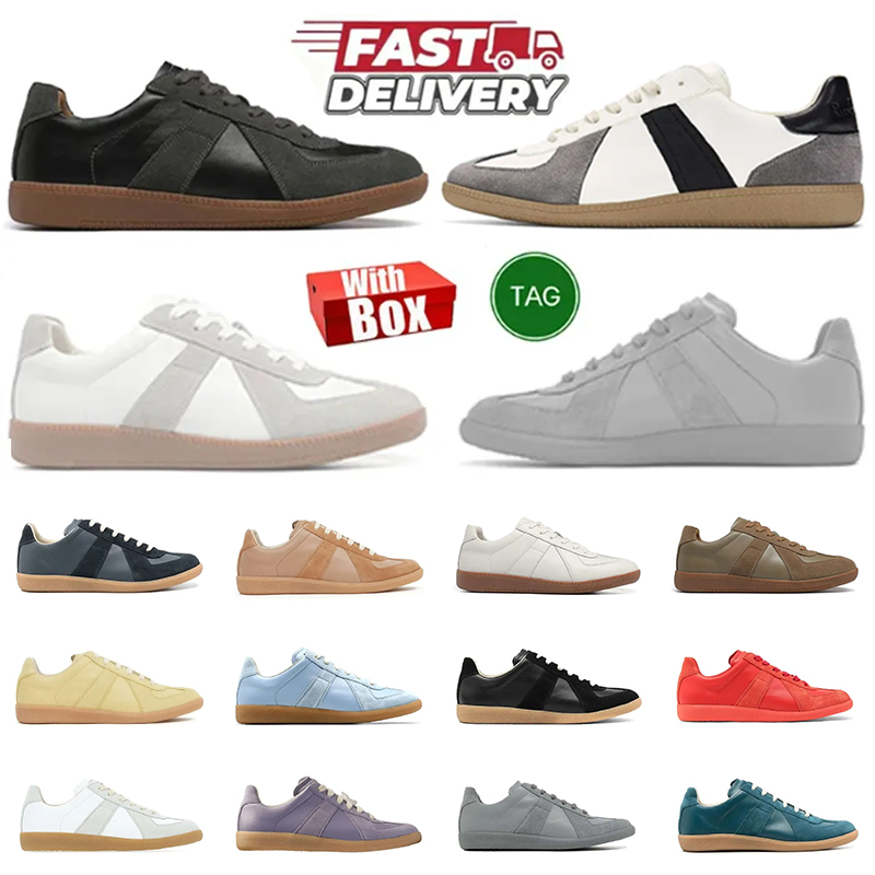 Designer Shoes German Army Trainer Sneakers MM6 Style GATs Men Women Retro Fashion Shoes Flat Casual Leather Shoes Vintage Suede Running shoes mens Trainers with box