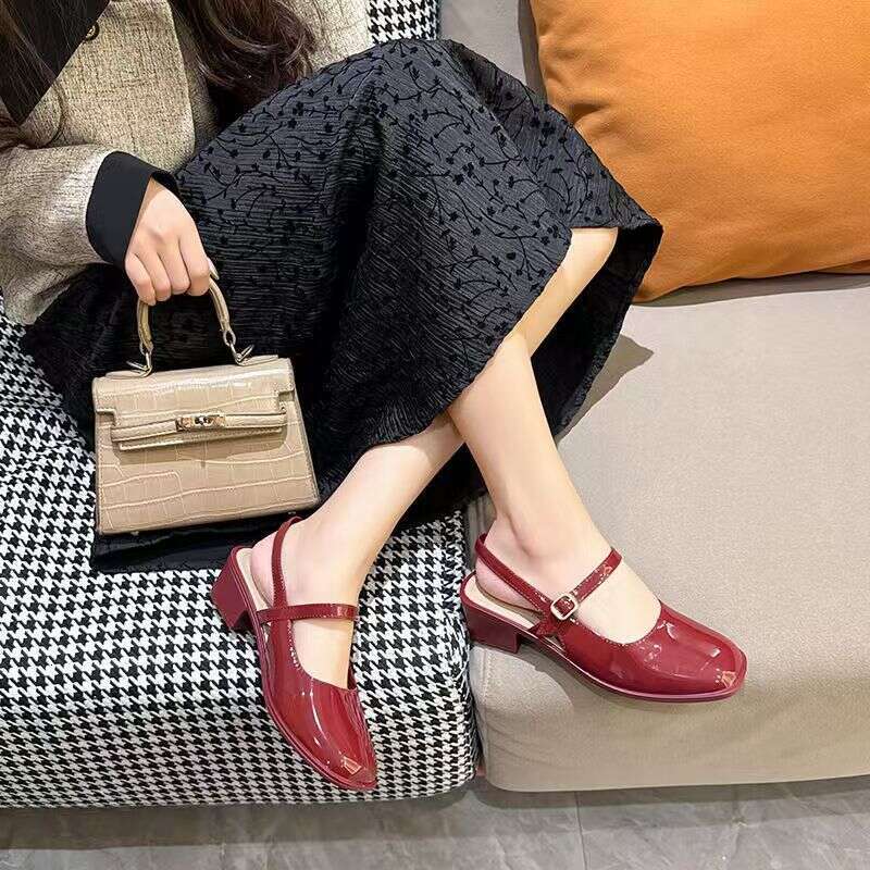 Factory Wholesale Mary Jane Shoes Women Thick-Soled Height-Increasing New Popular Trendy Versatile High-Heeled Sandals For Going Out - view 5