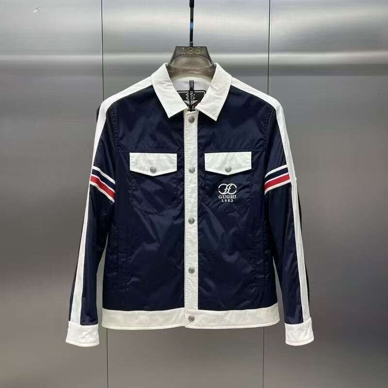 26 New Summer Thin Jacket Contrasting Color Panels, Slim-Fit Youth Outerwear With High-Quality Sun Protection Mesh Lining