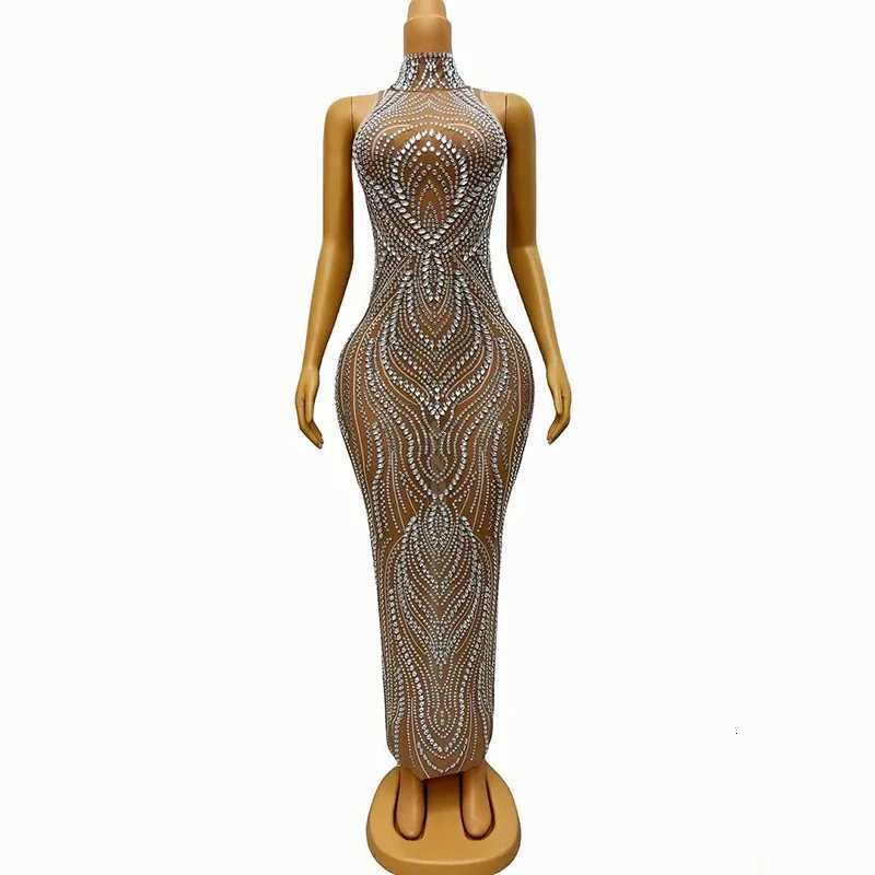 Female Singer Sleeveless Long Stage Evening Dress - Temperament Slim-Fitting For Catwalk Performance Women Vallentain Dress C260331