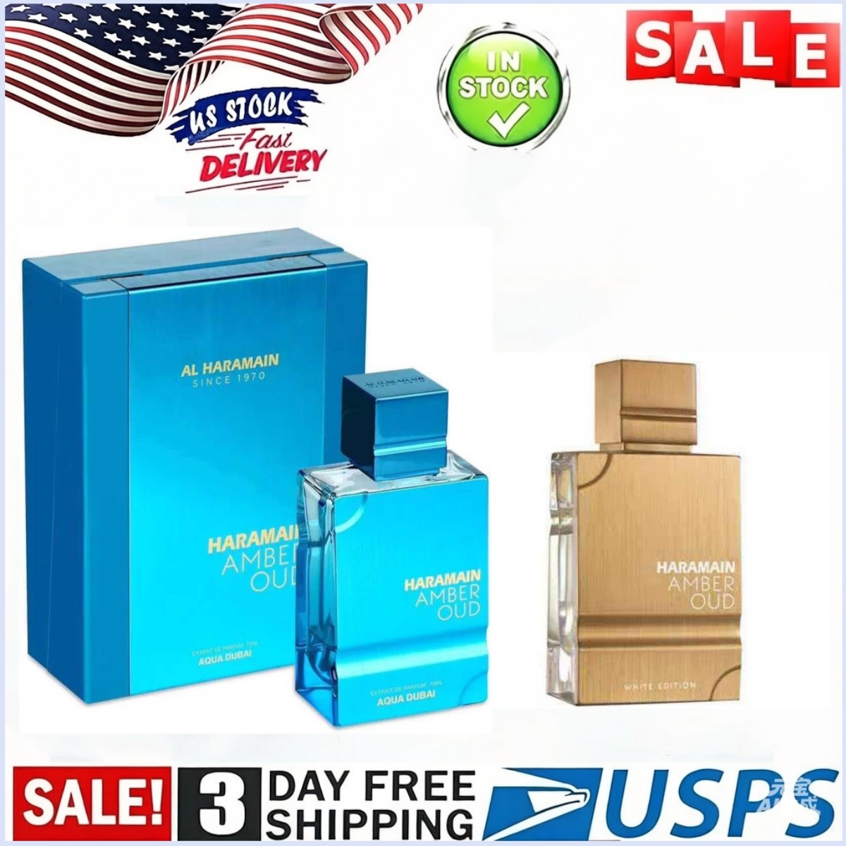60ml Al Haramain Amber Oud Gold Edition Arabian Perfume High Quality Noble Lady Fragrance Spray Pheromones Attract Men