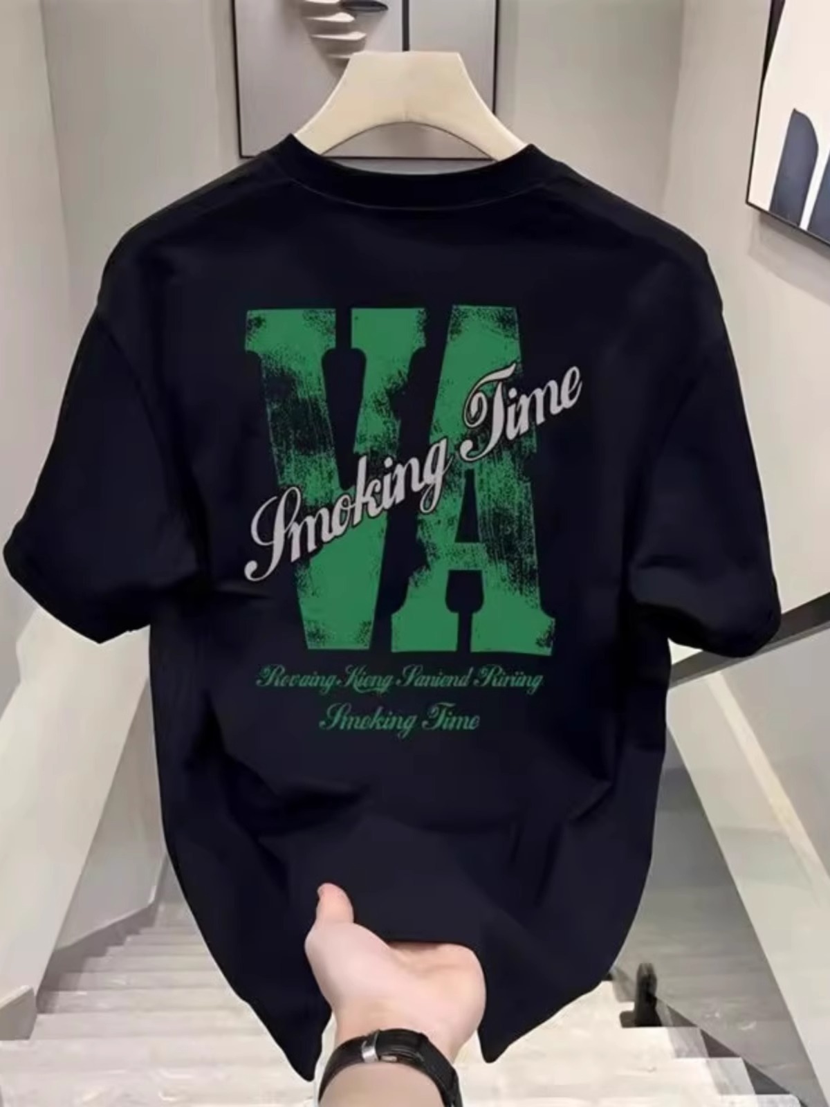 Men's Premium Heavyweight Cotton Tees | Viral Graphic Oversized Edgy Crew Neck Stylish Short Sleeve Tops