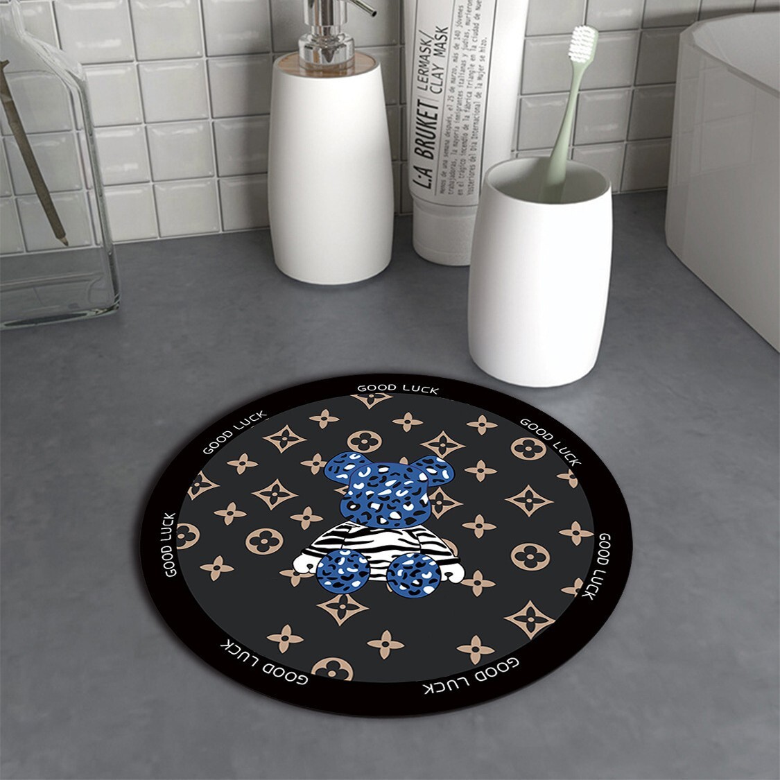 Cartoon Coaster Diatomaceous Earth Soft Pad Absorbent Wash Dining Heat Insulation Tea Cup Mat New Chinese Style Custom Pattern