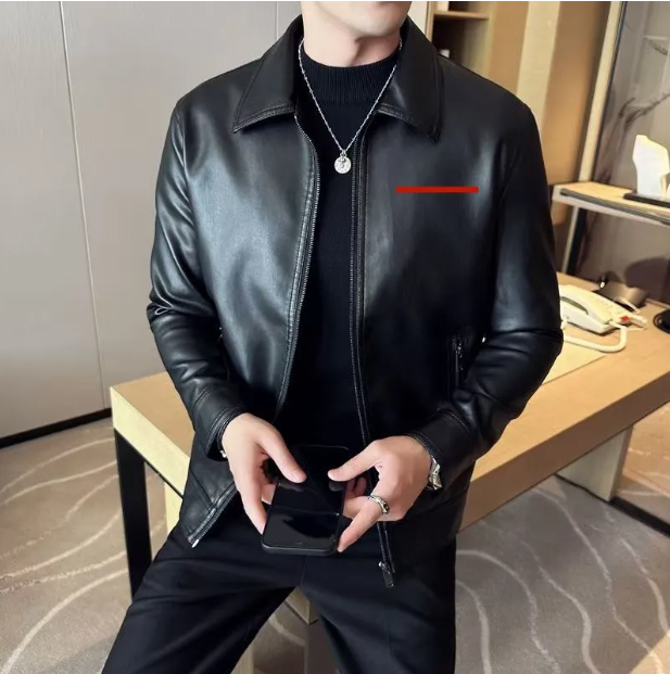 Men's jacket luxury designer leather jacket outdoor casual men's windproof and cold proof jacket men's motorcycle sports men's and women's jacket leather jacket men 4XL