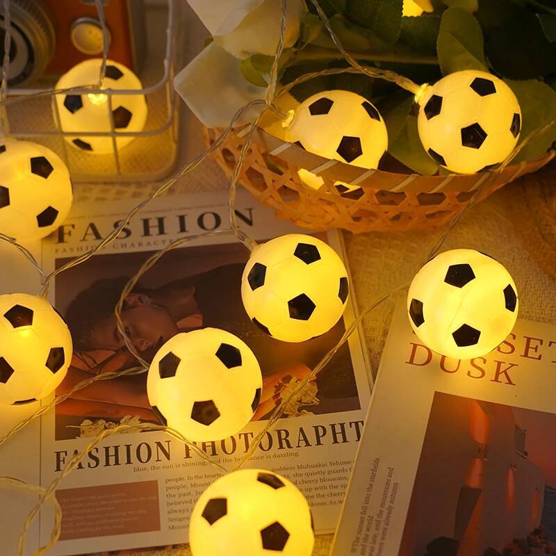 Bestseller World Cup Luminaries Event Theme Decorative Football Shaped String Lights For Celebration And Decoration Ddmytues