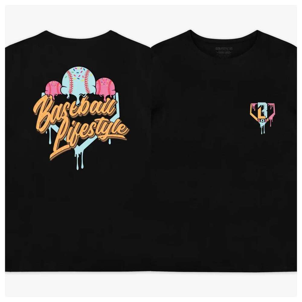 Ice Youth Tee Candy Baseball Lifestyle 101 2026 Summer Men Women Fashion Cotton Kid's Family T-shirt 26H0331