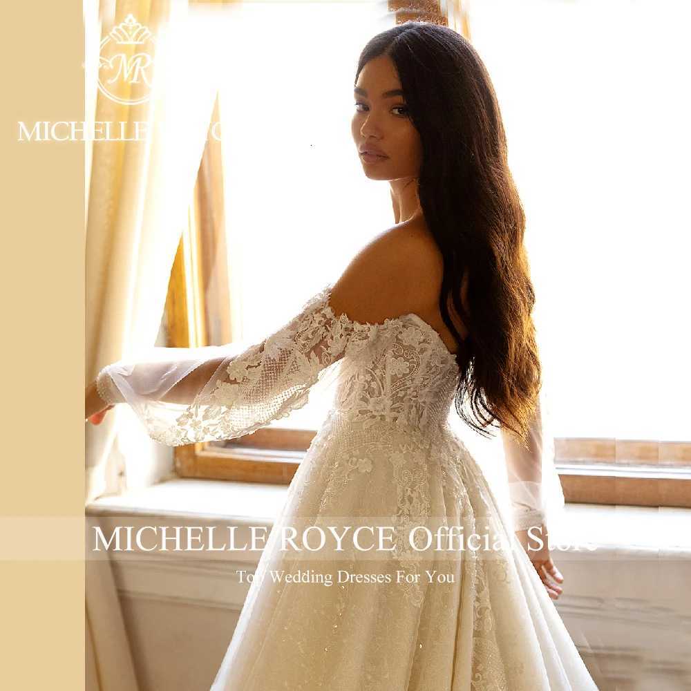 Michelle Royce New Arrival Weding Dress For Women Beading Appliques Princess Delicate Beaded Lace Sweetheart Vestidos De Novia C260331