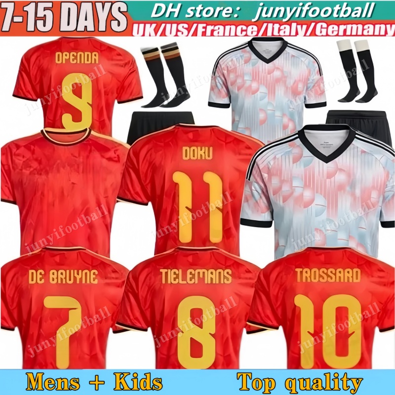 belgium jersey 2026 World Cup soccer jerseys football Shirt kids kits DE BRUYNE R. LUKAKU E. HAZARD 26 27 MERTENS BATSHUAYI TIELEMANS T.HAZARD maillot belgique camiseta