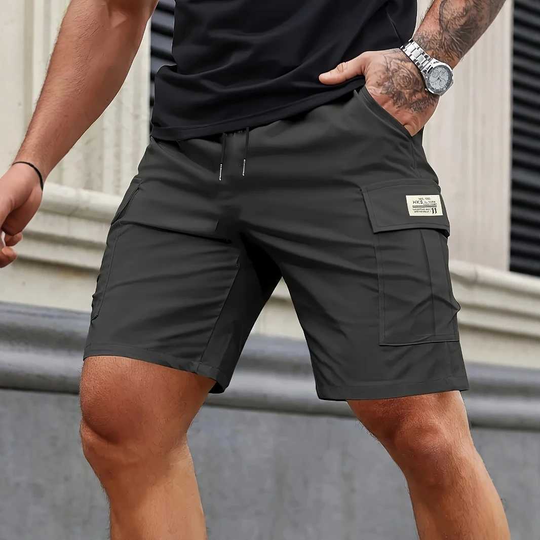 Man Cargo Shorts Casual Shorts for Outdoor Work Hiking Travel Durable Comfortable Multi Pocket Lightweight Fit Z260331