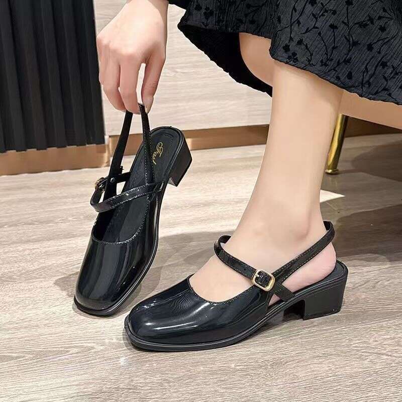 Factory Wholesale Mary Jane Shoes Women Thick-Soled Height-Increasing New Popular Trendy Versatile High-Heeled Sandals For Going Out - view 3