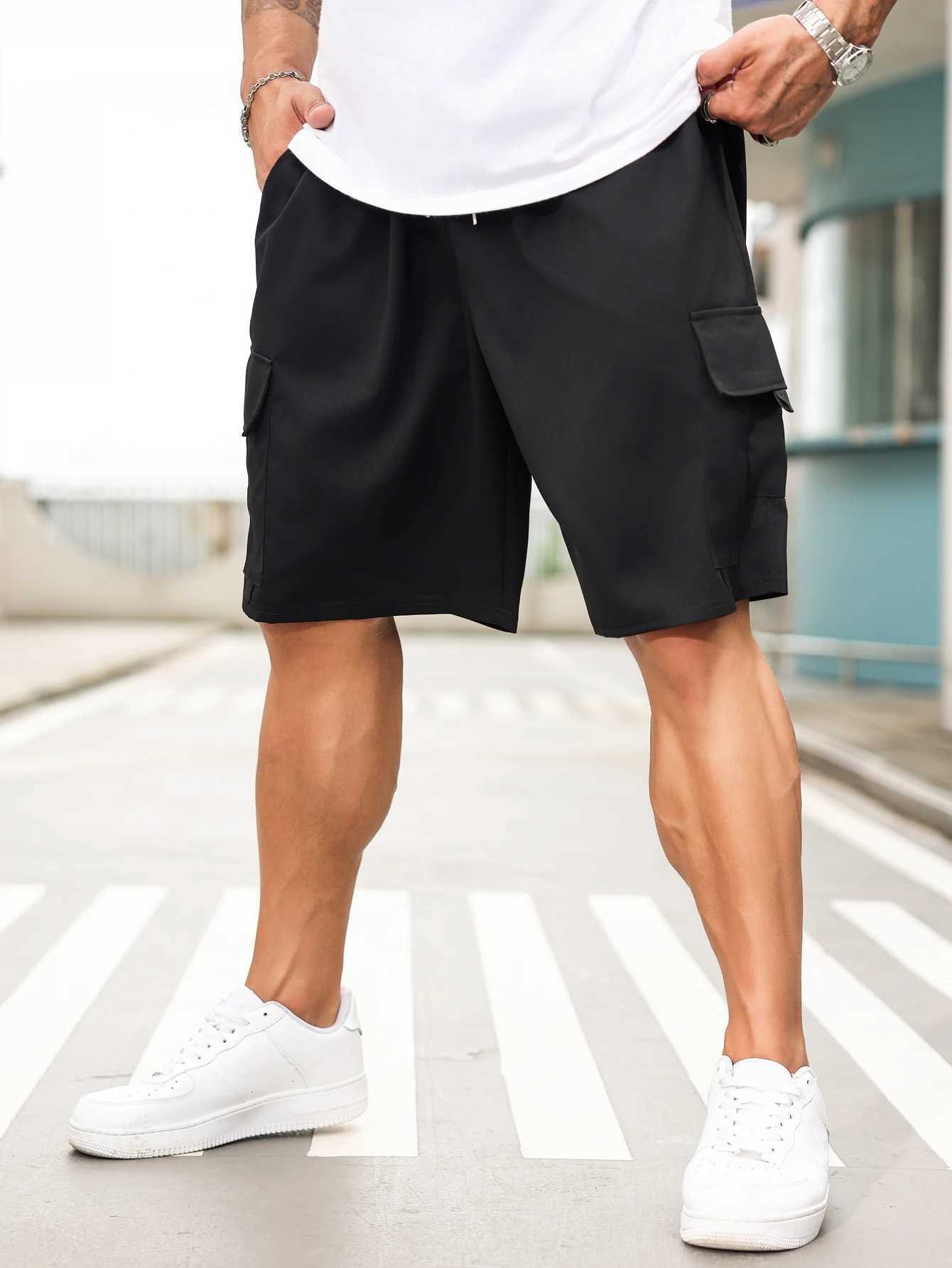 plus Size Mens Casual Trendy Workwear Shorts Comfortable Loose Fit Utility Pants for Men Z260331