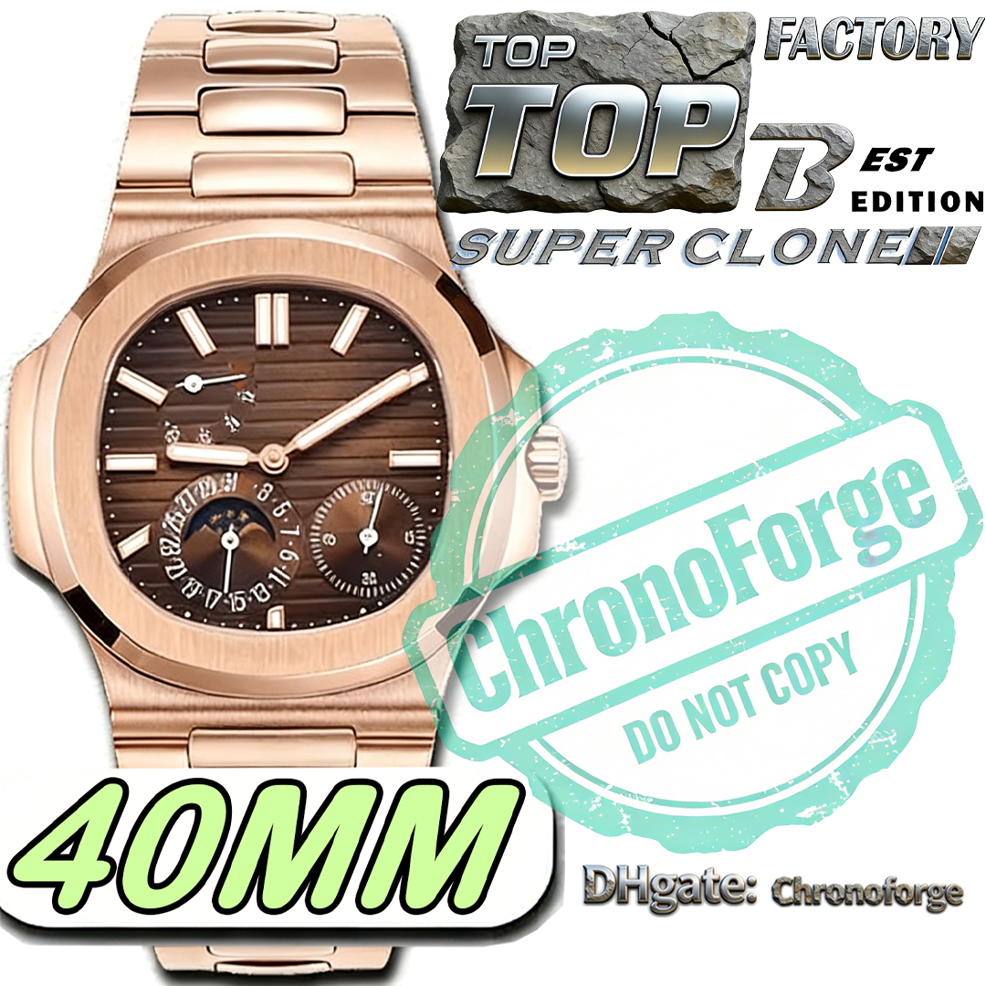Super Clone Luxury Designer Watches Mens Watch Mirror Quality 40MM Automatic Mechanical Movement Watches 904L Stainless Steel Luminous Sapphire 10ATM Waterproof