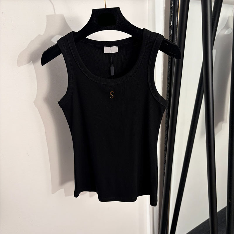 Designer Ribbed Tanks For Women Luxury Letters Slim Fit Singlet Tops Summer Relaxed Versatile Sports Vest