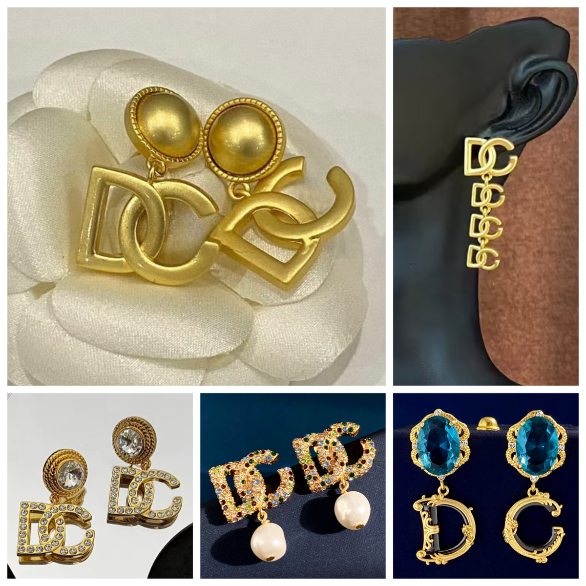 New Arrival Retro Letter Earrings Stylish Gold Bold Unique Vintage Birthday Anniversary Gift European and American Style Jewelry
