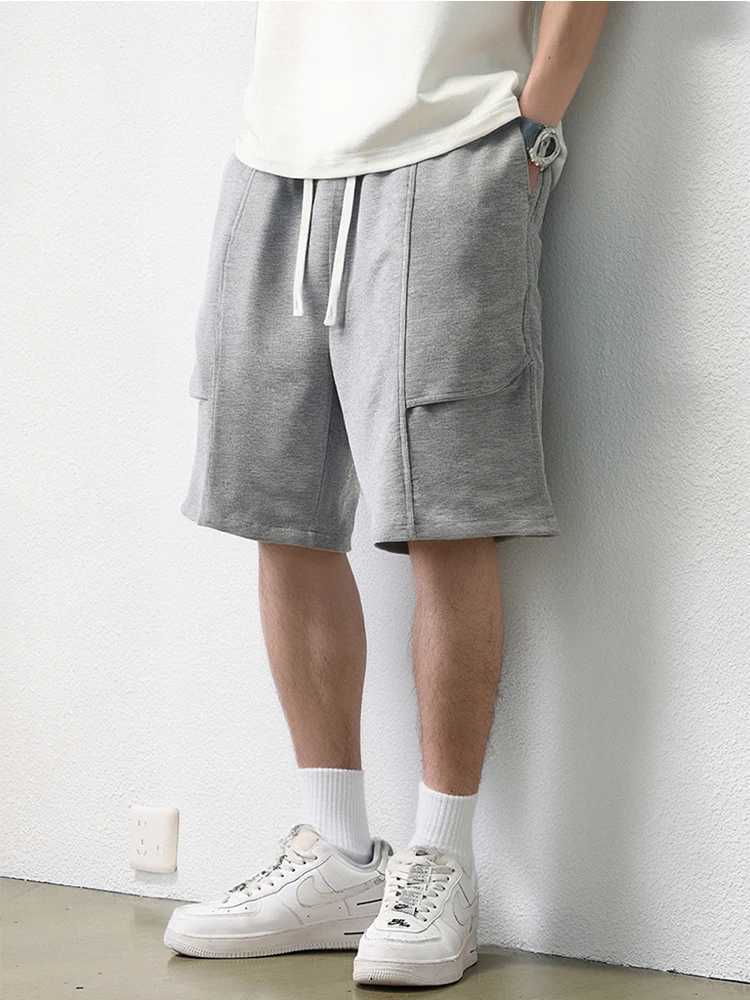 Summer Mens Knit Casual Shorts Cotton-Blend Cool Comfort Sport Shorts Relaxed-Fit Gym Shorts Asian Size M-4XL Z260331