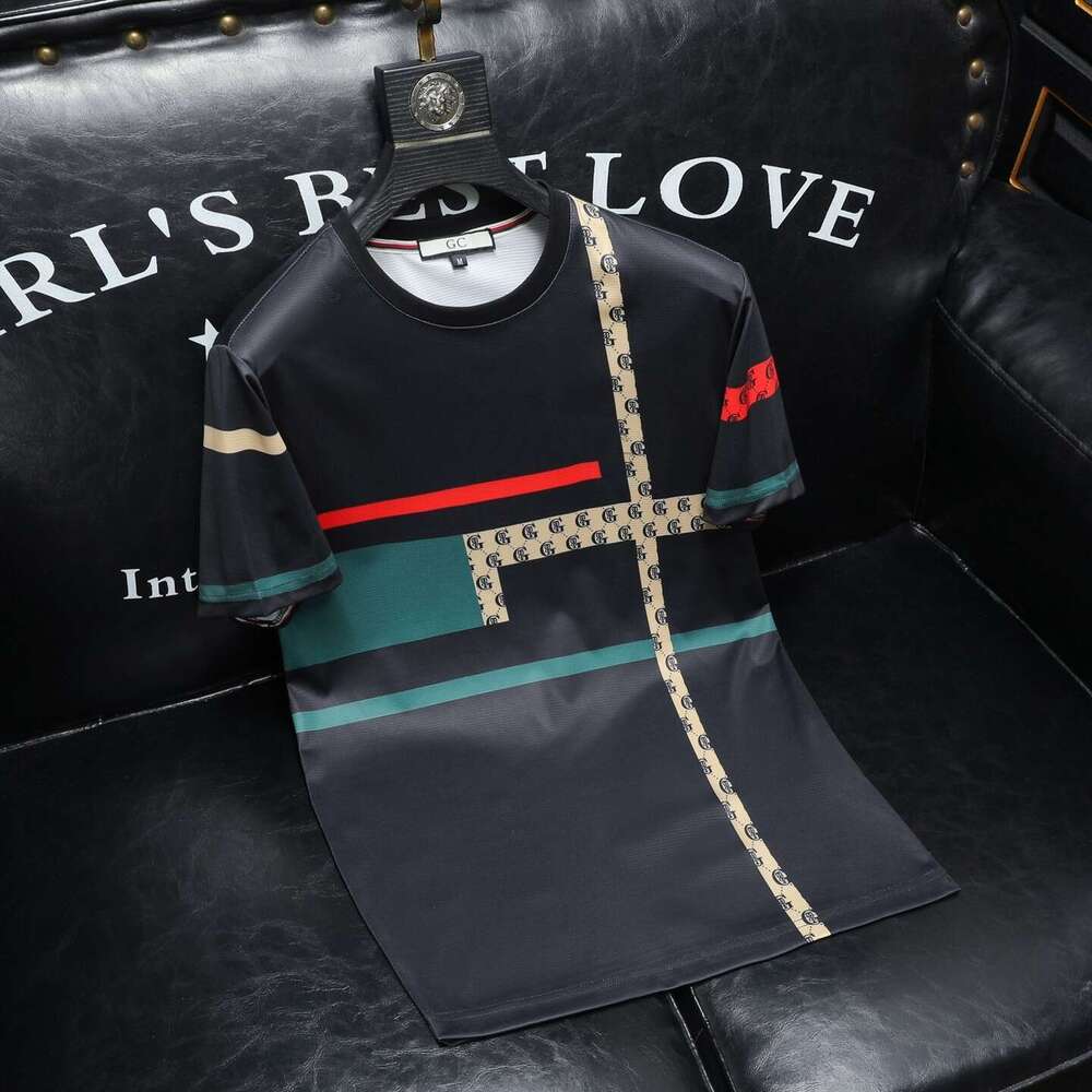 European 2026 Men's Summer Round Neck Short Sleeve Fashionable Trendy Stylish T-Shirt