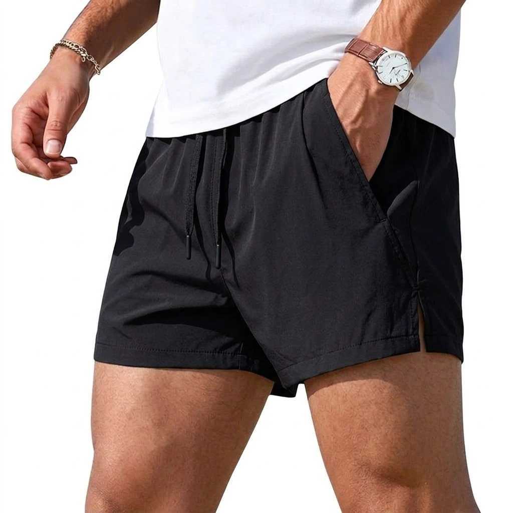 Summer Beach Mens Short Pants Quick Dry Athletic Pants Lightweight Work Trousers Casual Shorts for Men Gym Breathable Pants Z260331
