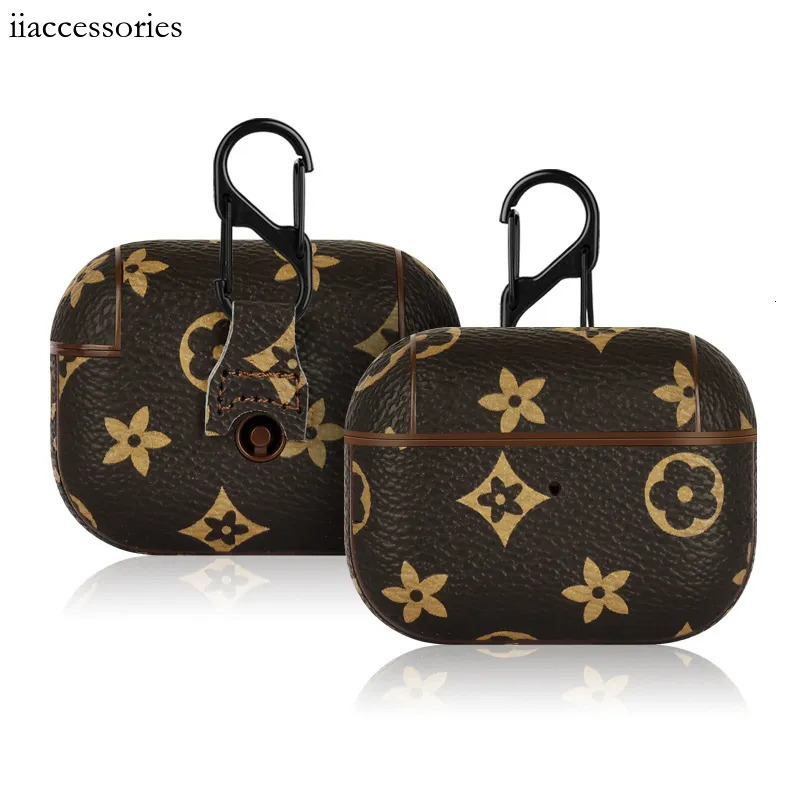 Headphone case Compatible Bluetooth Leather Pattern Earphone Brand Protective Case