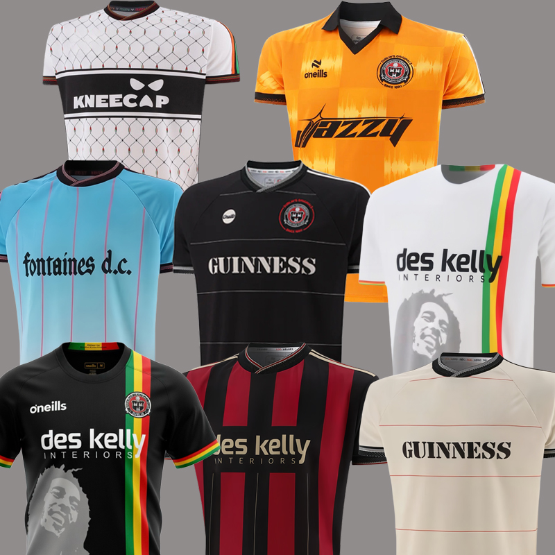 2026 Bohemians Jersey soccer maillot de foot football black Oasis Live Bohemians 2025 135th Anniversary Football Shirts Kit Fontaines OasisS
