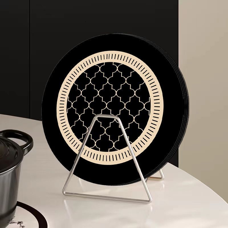 Diatomaceous Insulation Coaster Thickened Light Luxury Water Absorption Non Slip Heat Resistant Dirt Resistant Ins Style Table Mat For Bowl Plate Dini
