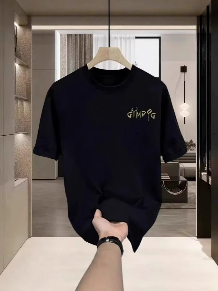 2026 Summer New Arrivals Unisex T-Shirts | Heavyweight Cotton Eagle Streetwear Wing Graphic Oversized Crew Neck Couple Tops