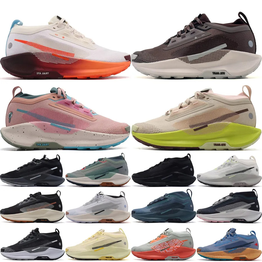 Top Men Women Running Shoes Pegasuses Trail 5 GTX Designer Trainers Jade Horizon Sail Picante Red Cool Grey Pink Oxford Red Pale Ivory ATC Outdoor Sneakers Size 36-45