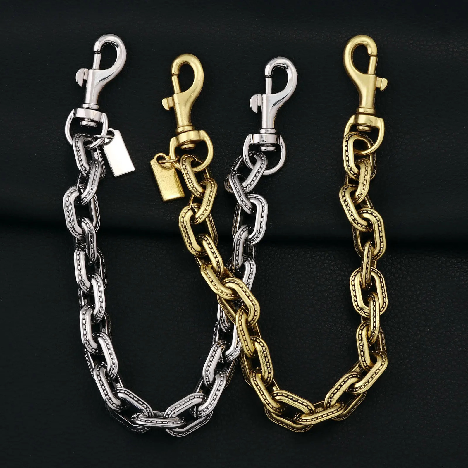 All-season Versatile Metal Two-color Chain Bag Pendant Womens Cross-border Fashion Bag Pendant Jewelry Gift 260327