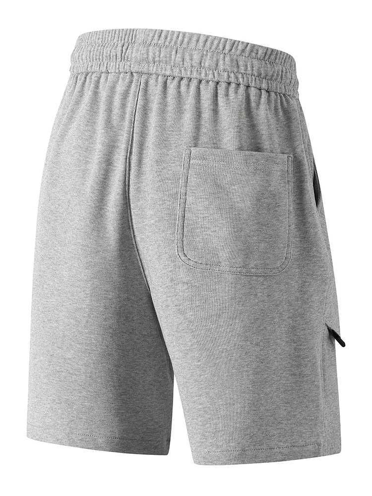 Summer Mens Knit Casual Shorts Cotton-Blend Cool Comfort Sport Shorts Relaxed-Fit Gym Shorts Asian Size M-4XL Z260331