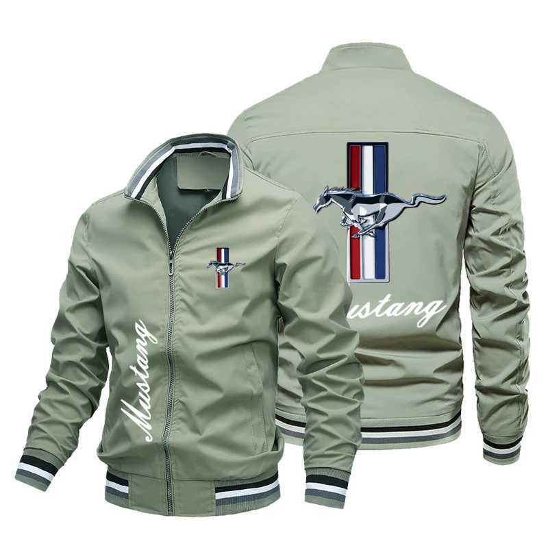 Summer New Hot Sale Ford Mustang Mens Jacket Fashion Brand Jacket High Quality Oversized Moto Racing Breathable TopT260331