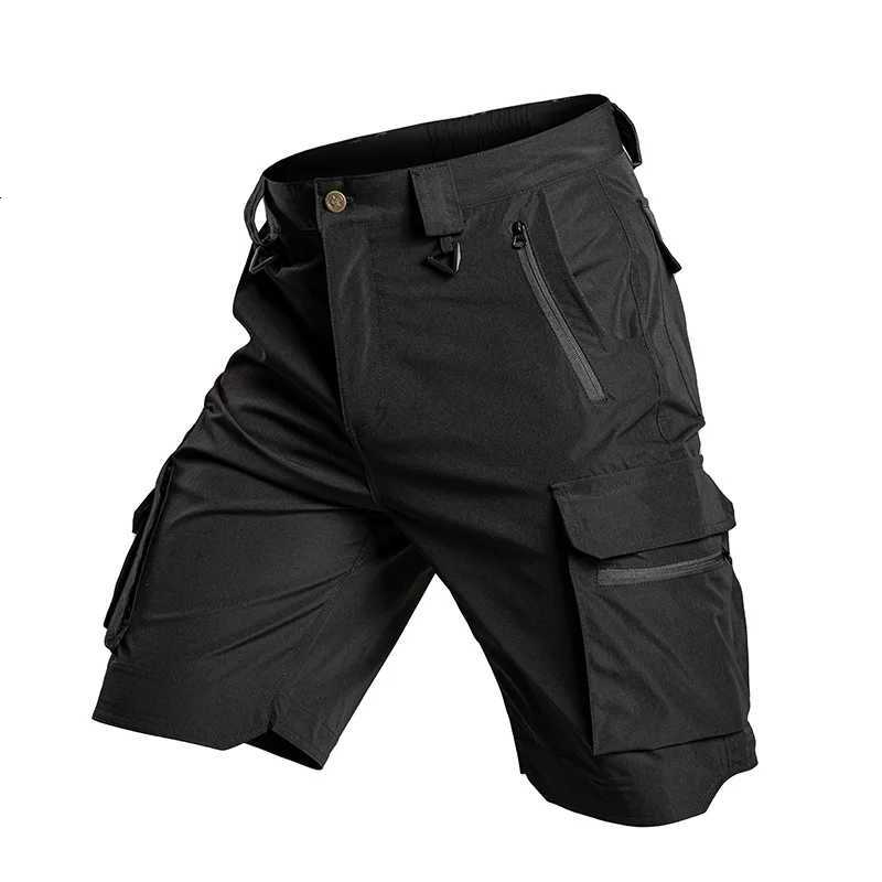 Summer Mens Tactical Cargo Shorts Quick Dry Waterproof Outdoor Shorts for Hiking Camping Trekking Fishing with Multi Pockets Z260331