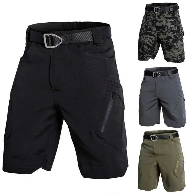 Mens Tactical Cargo Shorts Quick Dry Water Resistant Multi-Pocket Outdoor Shorts Lightweight for Hiking Camping Military Style Z260331