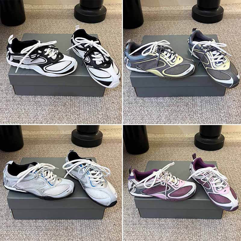 26ss Women Rader Sneakers Designer Fashion Color Blocking Mesh Sports Classic 3D Pattern Top Quality Lace Up Casual Shoes