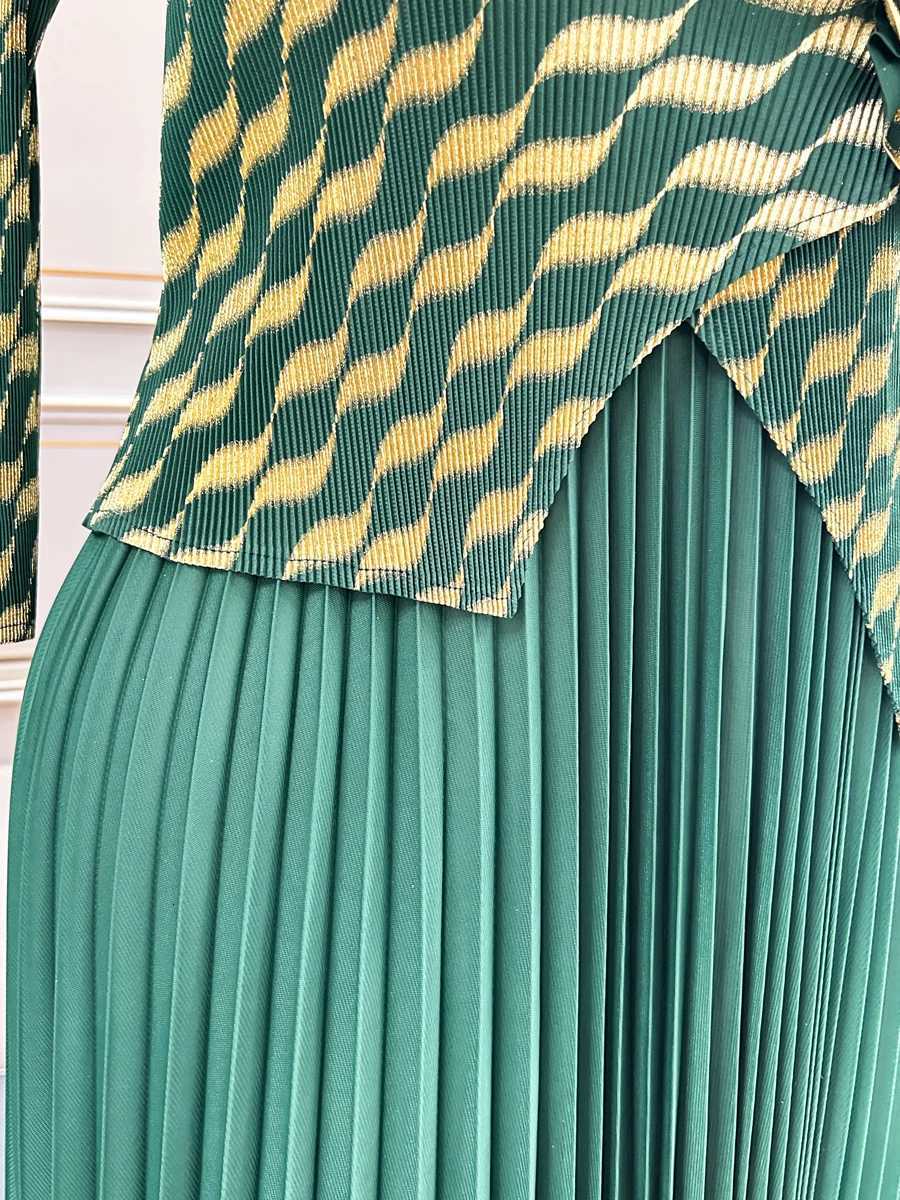 Plus Size Luxury Dresses For Women Elegant And Beautiful Gowns Miyake Pleated Dress Party Evening Prom Formal Female Fashion C260331