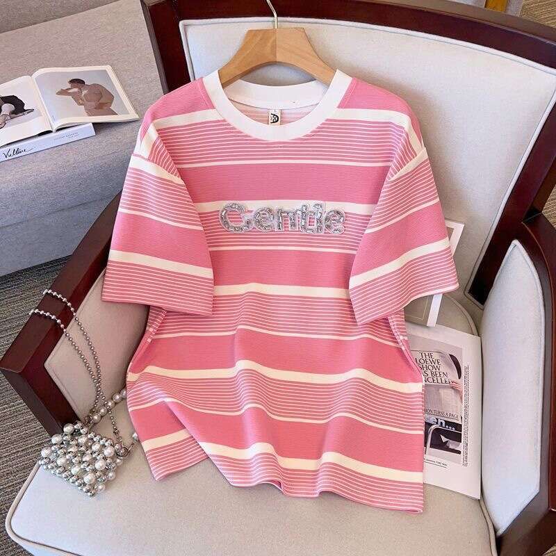 Plus Size Short Sleeve Shorts Two-Piece Set Casual Sports Outfit Summer Fashion Women's Clothing - view 4