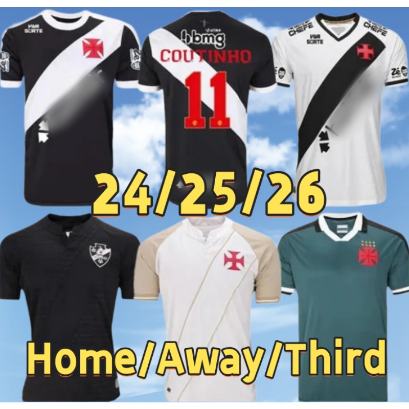 25 26 VASCO DA GAMA Soccer Jerseys Payet Vegeti Football Shirt 2026 Rayan N.Moreira Coutinho A.Gomez Paulinho L.Jardim Kids Sats